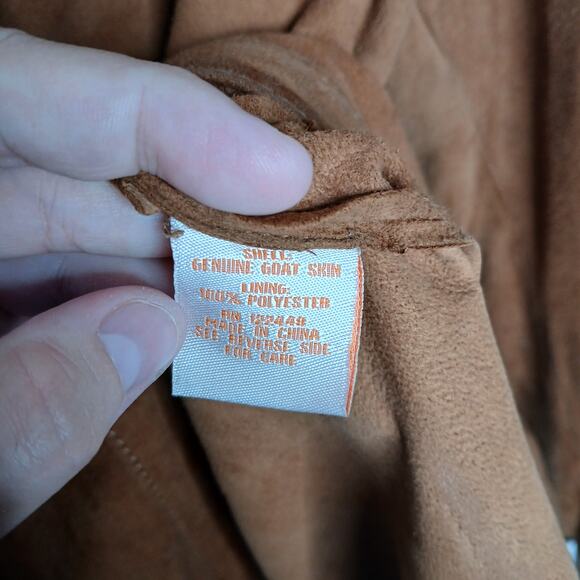 Robert Comstock Endurance Leather Button Down Collared Shirt Men LG Western Boho - Picture 9 of 14